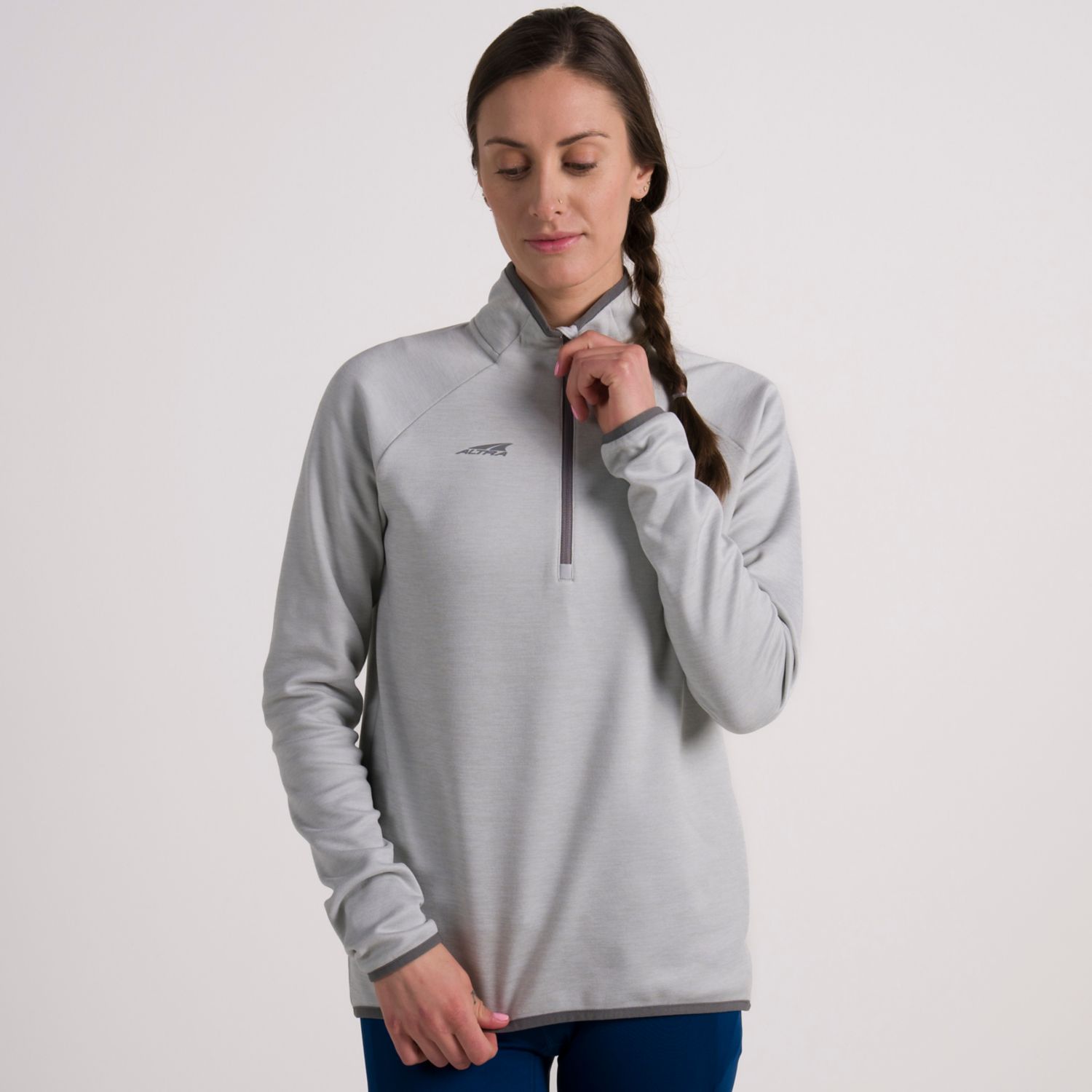 Dámské Mikiny Altra Core 1/2 Zip Šedé | CZ-04512879