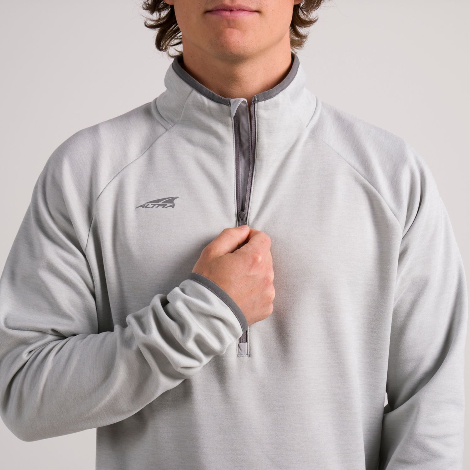 Pánské Mikiny Altra Core 1/2 Zip Šedé | CZ-04825619